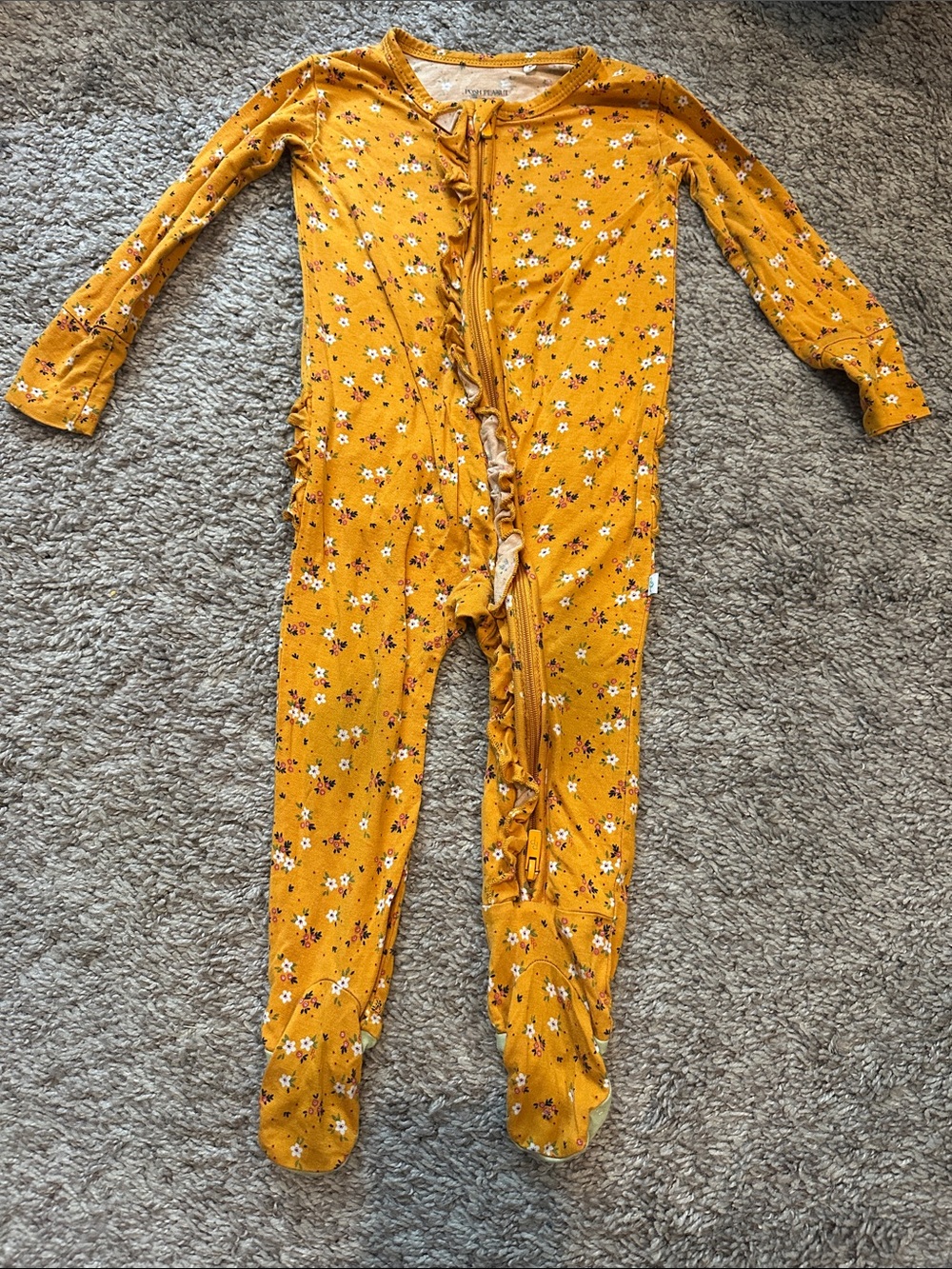 Posh Peanut 6-9mo Ruffle Footie